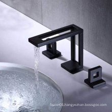 Aquacubic 3 hole 8 in. Widespread CUPC Bathroom Basin Sink Faucet